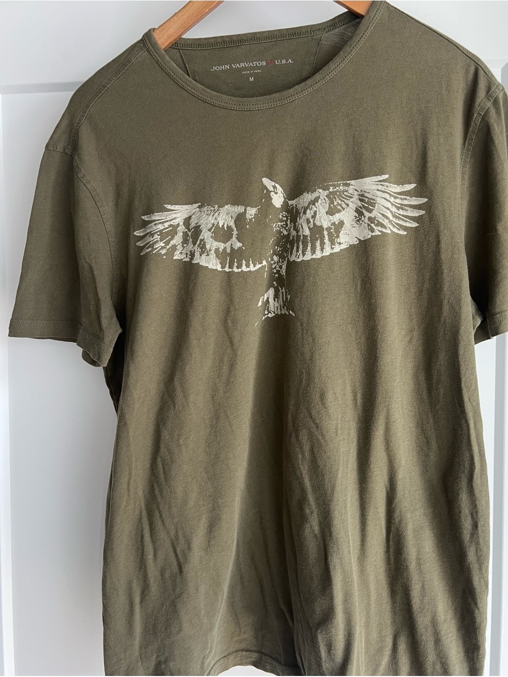 John Varvatos raven T olive green